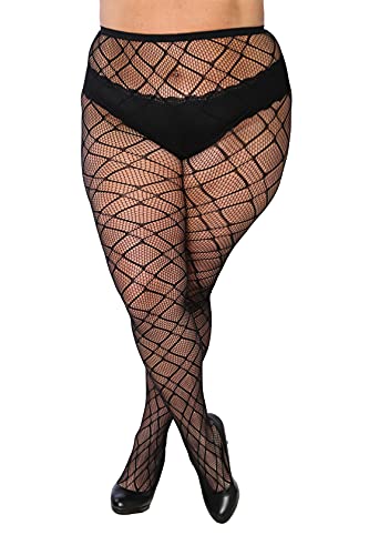 Frenchic Fishnet Women's Lace Stockings Tights Sexy Pantyhose Regular & Plus Sizes (Pack of 6)2