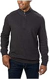 English Laundry Men's Long Sleeve Zip Up Sweater (XL, Charcoal)