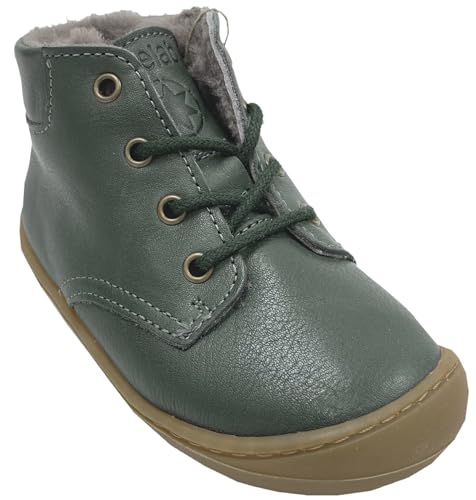 Develab Lammwoll gefütterte Lederschuhe/Barfußschuhe Schnürer,...