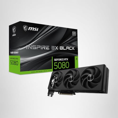 Gaming RTX 5080 16G Inspire 3X OC Black Scheda grafica (16GB GDDR7 - Scheda video - Immagine 8