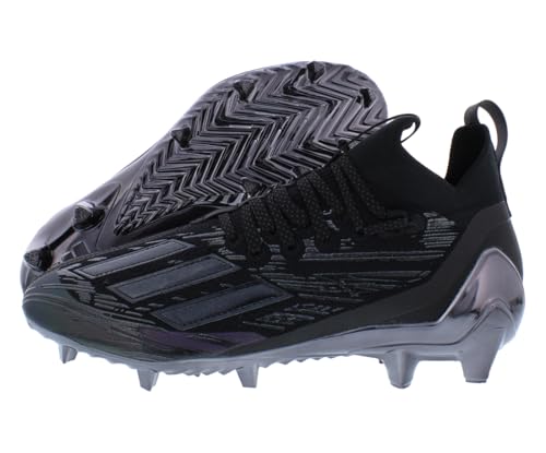 adidas Adizero Primeknit Black Football Cleats Size 9 (Black/Night Metallic