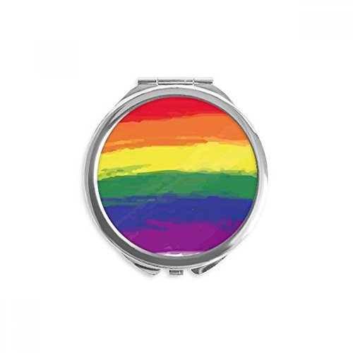 Miroir lesbiennes gay lgbt de poche compact pour corriger son maquillage partout