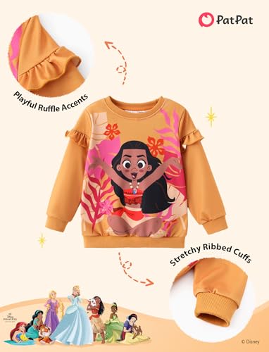 Image of Disney Frozen Minnie Mouse Stitch Princess Fall Toddler Girl Outfit 2 Piece Girl Clothes Long Sleeve Sweatshirt and Leggings