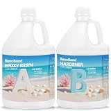 Renobond エポキシ樹脂 二液性レジン液 大容量 4.3kg/128oz (A液+B液) 低刺激性 高い透明 高硬度 黄変しにくい エポキシレジン液 DIY 手芸用品 セルフレべリング 人気