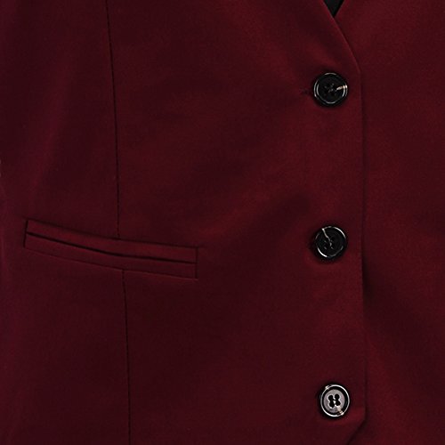 Erztiay Men's Formal Dress Business Slim Fit Sleeveless Jacket Vest Waistcoat #TOP3