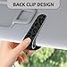 UntilPlan 2 Pack Sunglass Holder for Car Visor, Universal Magnetic Car Sunglass Holder for Different Size Eyeglasses, Car Visor Accessories (Leopard-Black)