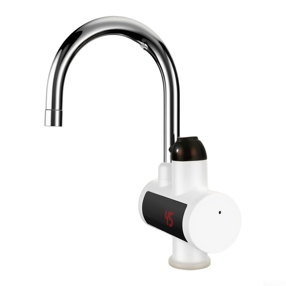 Rubinetto dell'acqua calda da 3000 W, in acciaio inox, display a LED