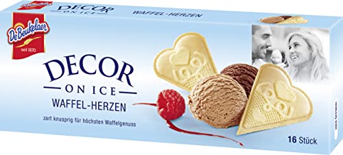 DeBeukelaer Decor On Ice Eiswaffelherzen, 50 g