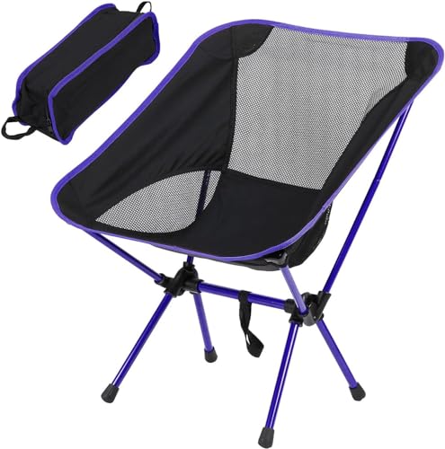 Greenfields Folding Camp Chair with Carry Bag - Lightweight, Perfect for Hiking, Garden, Fishing, Beach, BBQs and Festivals - Ultra Lightweight