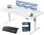 JUMMICO – JUMMICO Höhenverstellbarer Schreibtisch 180 x 80 cm, USB-A-A