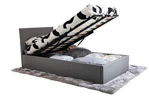 Visco Therapy Prado Gas Lift Ottoman Storage Bed in Grey (3FT Single)