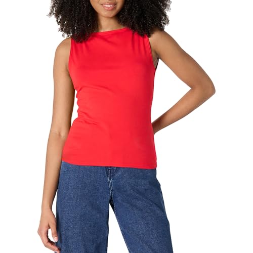 CANOTTA CON SCOLLO A BARCA: capo essenziale del guardaroba classico e moderno, facile da indossare come strato base sotto il tuo cardigan preferito o da solo con un paio di jeans per uno stile casual quotidiano