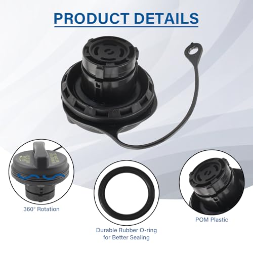 Gas Cap,Fuel Tank Cap Replacement XU5Z-9030-JA,FC961 For 1997-2009 Ford Lincoln Mercury-Mustang Crown Victoria Taurus Ranger Windstar Explorer Thunderbird,LS Mark VII Town by TESHITVLOG - Image 4