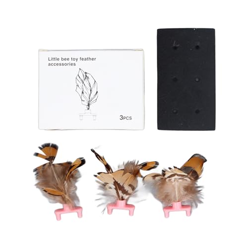 Brinquedo de Penas de Gato, Redução de Ansiedade Promove a Circulação 3pcs Brinquedo de Gatinho de P