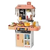 Cozinha Infantil 68cm Kidino com Luz e Som 43 Peças Brinquedo Educativo para Crianças