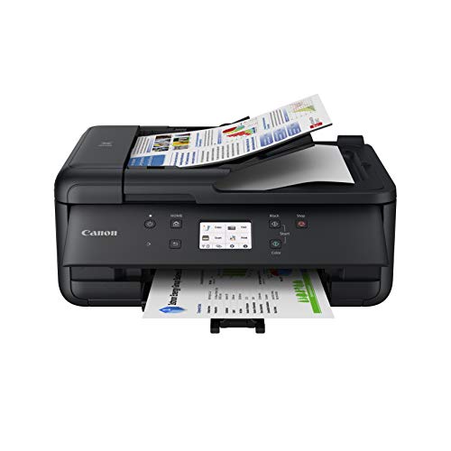 Canon PIXMA TR7620 Wireless Home Office All-in-One Inkjet Printer with ADF, Black (4452C003)