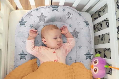 Multifunktionale Kuschelnest Babynest Kokon für Babys und Säuglinge, Nestchen, Reisebett, 100% Baumwolle, antiallergisch