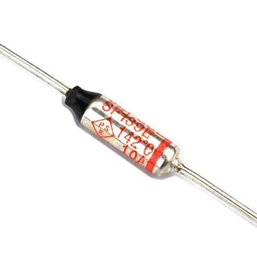 Electronics-Salon 5 PCS Thermal Fuse Microtemp Cutoff SF139E 142Â°C, 250V/10A