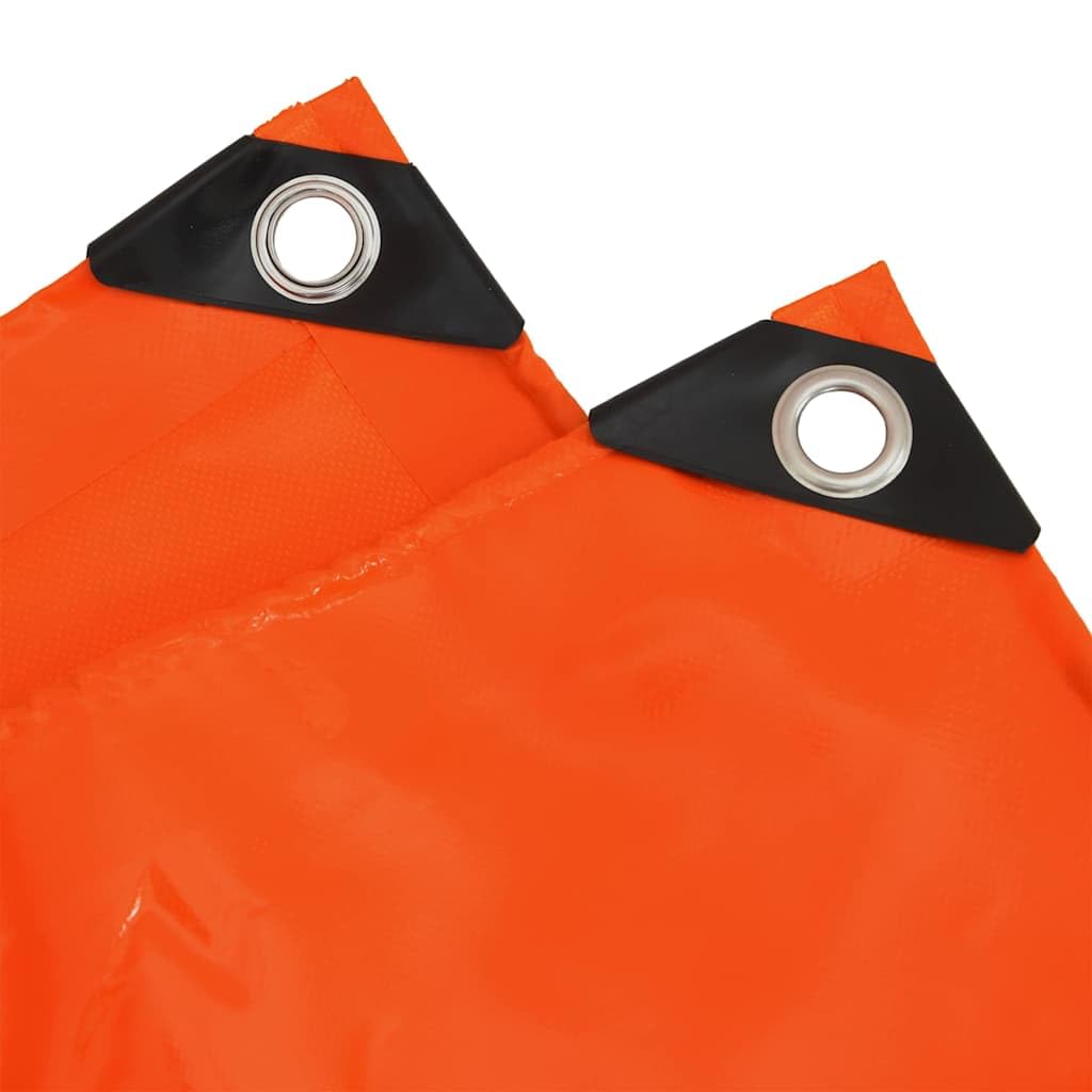 Lona 650g / m² Naranja 3 x 3 m Lona con Recubrimiento de PVC,Lonas Impermeables,6.6kg-42017778