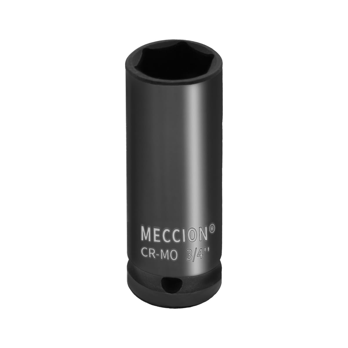 Meccion 1/2 Inch Drive Impact Socket 3/4 inch SAE, 6 Point Cr-Mo Deep Impact Socket, 78mm Length
