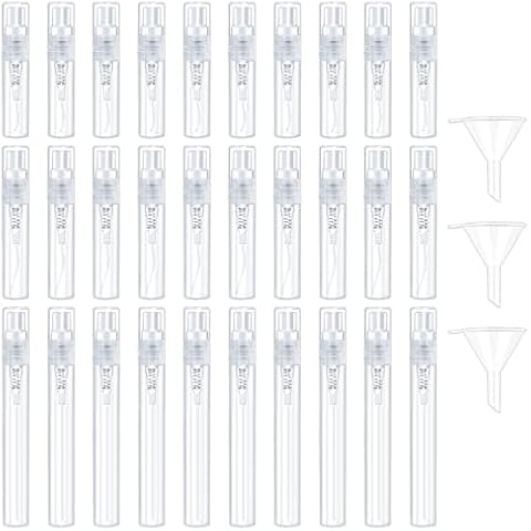 LuluDa 30PCS Botella de Spray Mini Transparente Pulverizador Cover