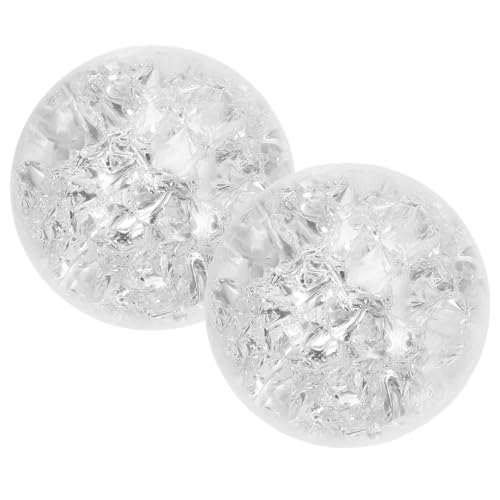Image of HORIALENCE 2pcs Glass Fountain Replacement Balls for Indoor Tabletop Decor, Spinning Waterfall Balls Suitable for Office and Home Use