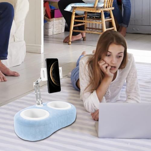 Soporte de almohada para teléfono móvil y tableta de escritorio giratorio 2