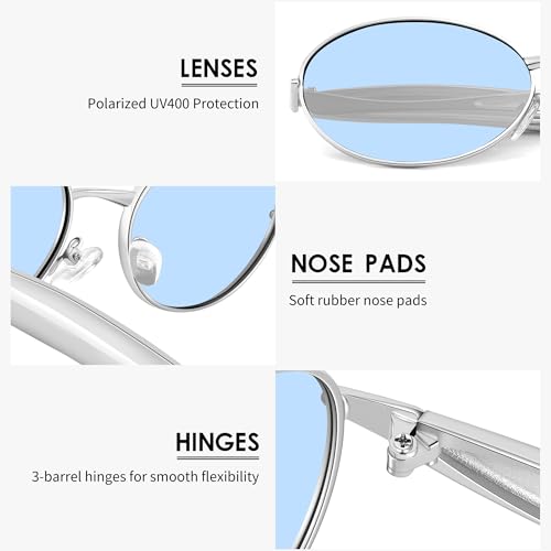 Retro Oval Sunglasses for Women, Gold Metal Sun Glasses Trendy Classic Shades UV400 Protection4