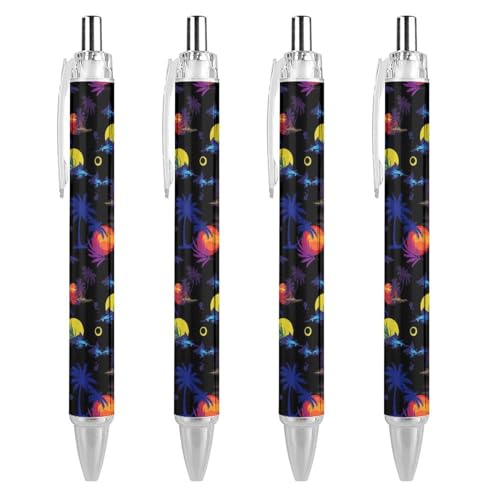 Stylos à bille rétractables 0,5 mm lot de 4 pour l'écriture quotidienne