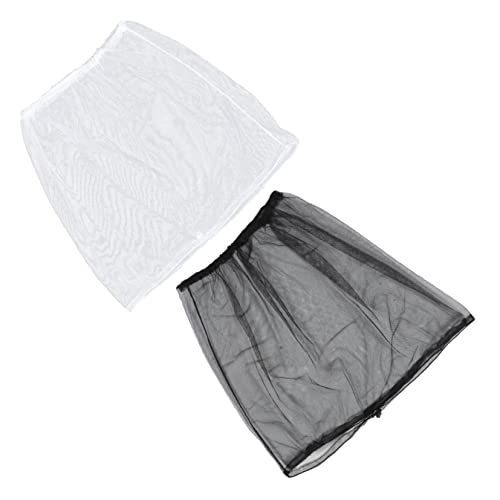 Kisangel 2 Piezas Suministro Aire Libre Sombrero para el Sol mosquitero de Ventana Pesca con Mosca Redes Volar mosquitera Mosquito Net Sunscreen Red de Pesca Red Aire Libre poliéster