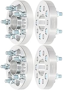 4X 1 inch 5 Lug Wheel Spacer Adapters 5x100mm to 5x100mm 12x1.25 Studs