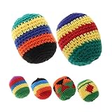 WESIEVYA 6 Stück Teiliges Bunte Handgefertigte Gehäkelte Sandsäckchen Weiche Jonglierbälle...