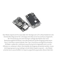 2 Stück 2S 3S BMS Ladegerät-Schutzplatine, Lithium-Akku-Lademodul – Ansicht 5