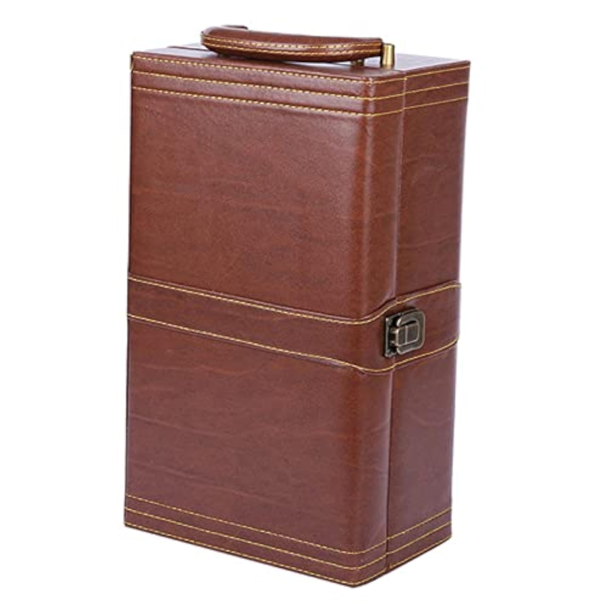 Pu Leather Wine Box Vintage Style for Celebrations