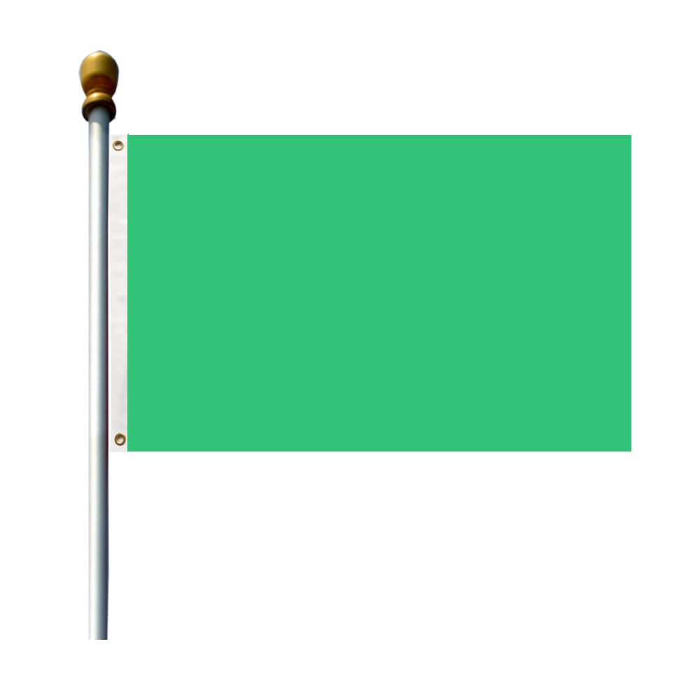 Green Flag 3x5 Ft 90x150 cm Solid Color Banner with 2 Brass Grommets