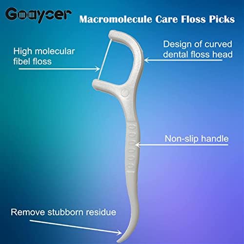 Goaycer Dental Floss Stick - 200Pcs Toothpicks (200 Picks)