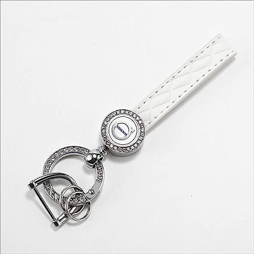 BYBEST Bilnyckelring ersättning, för Volvo s90 xc60 s60 xc90 xc40 nyckelring nyckelring för män och kvinnor familj present biltillbehör, A