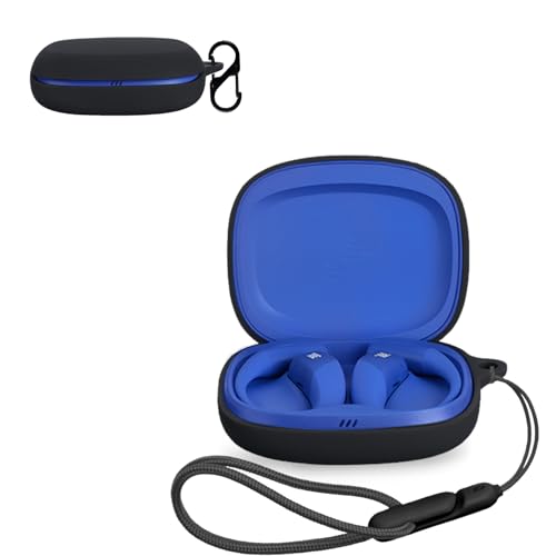 For JBL ENDURANCE ZONE �p �P�[�X �J�o�[ �yNOUKAJU�z ���C�����X �C���[�z�� �V���R�� �ی�P�[�X �i�J���r�i�t��+�X�g���b�v�t�� �j �����h�~ �L�Y�h�~ �ϏՌ� �����[�d�\ �h�� �h�o (�u���b�N)