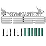 CREATCABIN Gymnastik-Medaillenhalter Display Kleiderbügel Rack Sports Awards Metall-Lanyard-Halter Rack Stabile Wandmontage Für Sportler Champions Spieler Gymnastik Über 60 Medaillen 15.7 x 5.9 Zoll