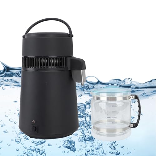 Wasserdestillationsanlage 4L mit automatischer Abschaltung aus Edelstahl für Zuhause, Labor, Zahnarztpraxis, Büro, Reisen