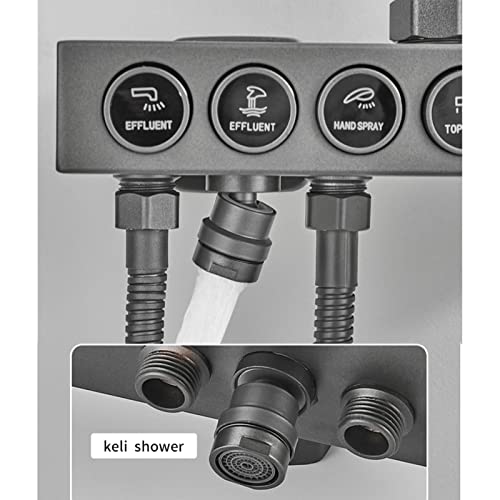 Robinet de douche thermostatique mural avec douchette à main 3 réglages - 5