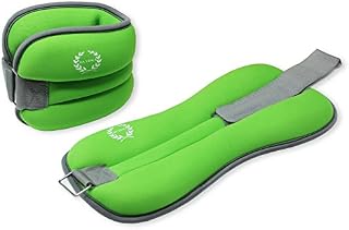 DA VINCI Adjustable Ankle Weights Sold in Pairs (Green)