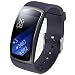 Produktbild BeYselfür Samsung Gear Fit 2 Pro/Fit 2 Armband Soft Silikon Sport Armband Ersatzband Gurte für Samsung Gear Fit 2 Pro SM-R365 und Gear Fit 2 SM-R360 Smartwatch (Grau)