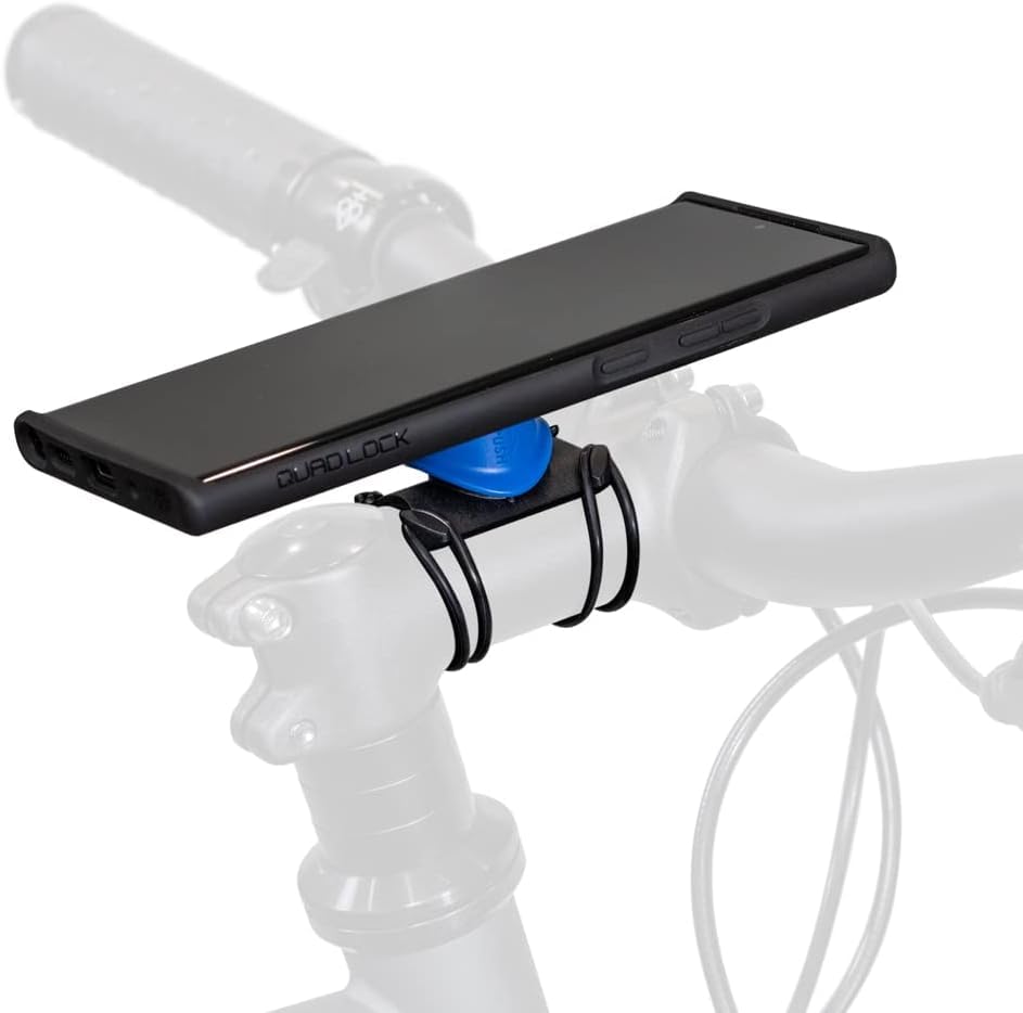 Image of Quad Lock Stem /Handlebar Bike Phone Holder Kit with MAG Phone Case for Samsung Galaxy S23