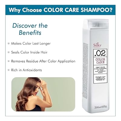 .02 Color Care Shampoo - Organic Color Treated Hair Shampoo Maintenance - Helps Protect Hair & Maintain Vibrant Color - 250ml/8.45oz