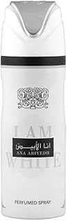 Lattafa Ana Abiyedh I Am White Perfumed Deodorant Spray for Men, 6.7 Ounce