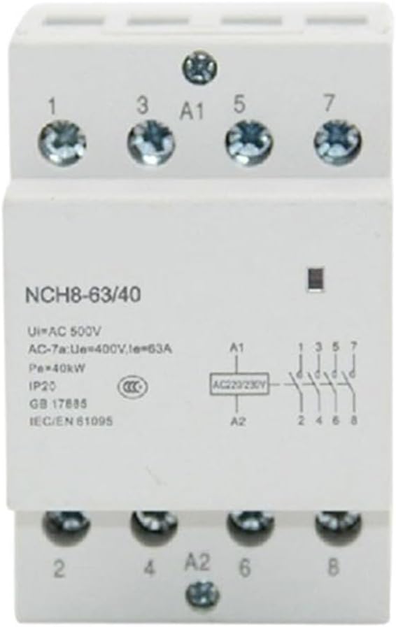 NCH8-20 NCH8-25 NCH8-40 NCH8-63 Contactor(NCH8-25A,1NO1NC)