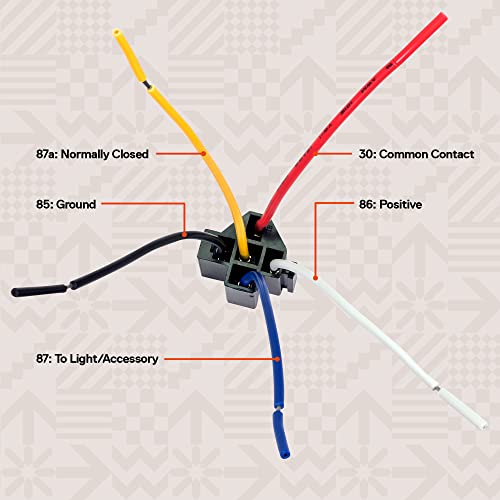 image for ONLINE LED STORE True MODS 6 Pack Bosch Style 5-Pin 12V Relay Kit [Int