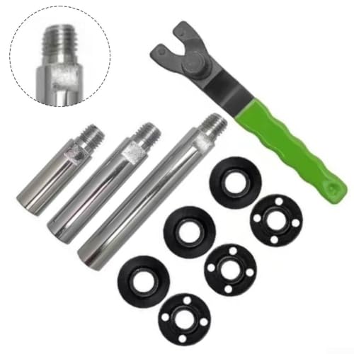 Varillas de extensión de amoladora angular con llave y tuercas kit de acero 6
