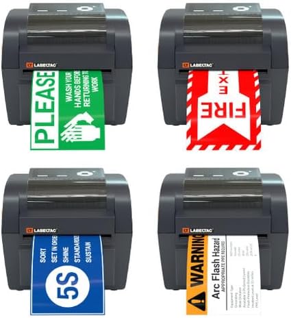 LabelTac 4 Industrial Label Printer Create Custom Labels from 12 to 4 Durable, Weatherproof Labels for Office, Shipping, and Industrial Use